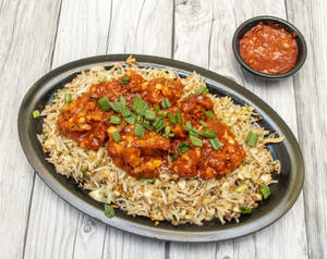 Chicken Dumpling Fried Rice