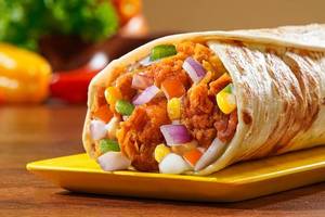 Cheese Jalapeno Chicken Burger Wrap