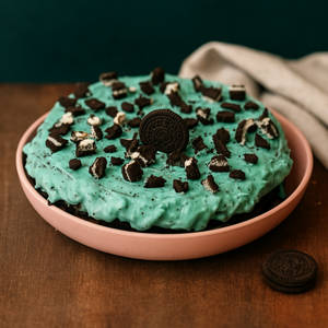 Chocomint Crunch Waffle Cake