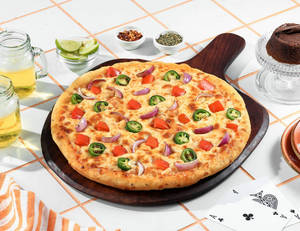Mix veg. pizza [double topping, 9 inch]