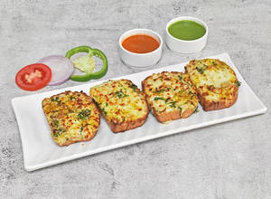 Cheese Mushroom Garlic Bread