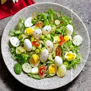 Boiled egg salad