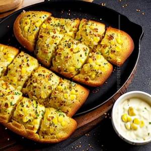 Sweet Corn Garlic Bread  