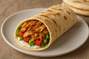 Normal chicken shawarma