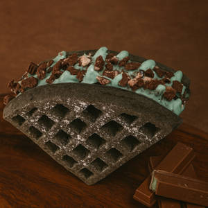 Mint Cookie Crunch Waffle Sandwich