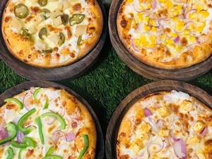 Set Of 4 Double Topping Pizza Combo+ Free Zingy Parcel