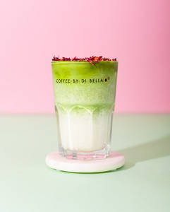 Iced Rose Matcha Latte