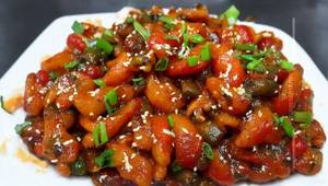 Baby Corn Mushroom Chilli