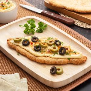 Hummus & Olive Smashed Croissant