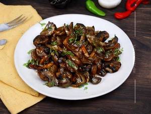 Mushroom Pepper Fry