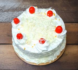 Eggless White Forest Cake