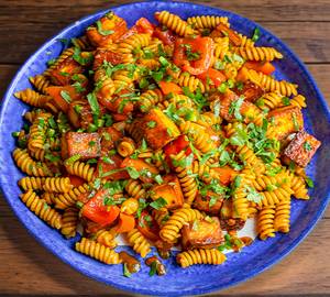 Tandoori paneer pasta