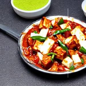 Semi Gravy Chilli Paneer