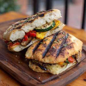 Garden Melt - Grilled Vegetable Cheese Sandwich