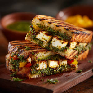 Grilled Paneer Pesto Sandwich