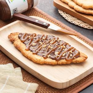 Nutella Caramel Smashed Croissant