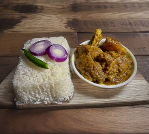 Plain Rice With Chicken Kasa