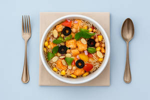 Barbecue Paneer Rice Bowl