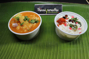 Curd Rice + Sambar Rice,