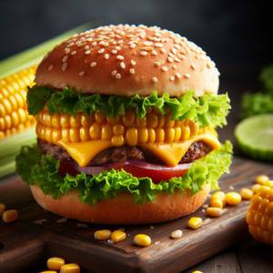 Juicy Corn Burger