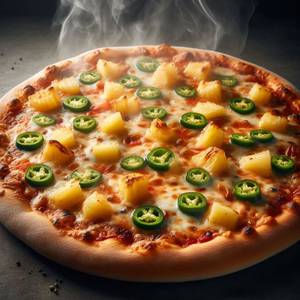 Jalapeno And Pineapple Pizza [7 Inches]