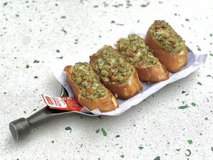 Bruschetta Bread Veg (4 Pieces)