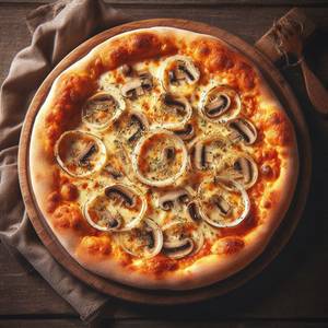 Onion And Mushroom Pizza