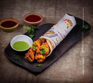 Spicy Chicken Kebab Single Egg Kathi Roll