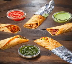 Chicken malai tikka roll