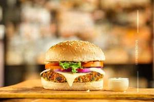 Veg Schezwan Burger
