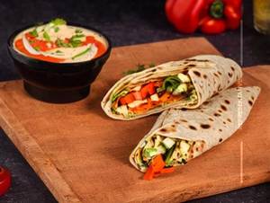 Grilled Veg Hummus Wrap