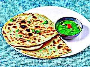 Paneer Onion Parathe