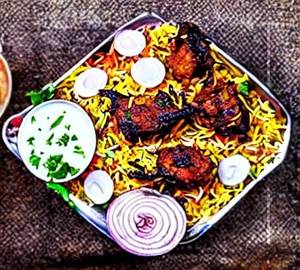 Mutton fried piece biryani [regular]