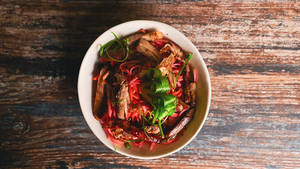 Pork & Bacon Pink Noodles