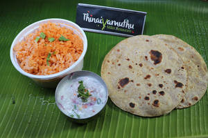 2 Phulka + Podi Rice,