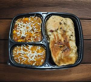 Butter Kulcha with Aloo Paneer Bhurji                 