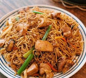 Mongolian noodles non veg