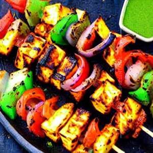 Grilled Paneer Shashlik