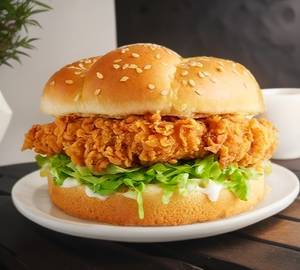 Crispy chicking burger