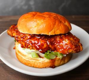 Nashville fried chicken burger