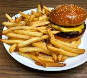 Burger +Fries+Moctail