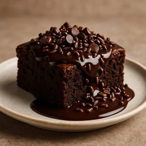 BROWNI WITH HOT CHOCOLATE