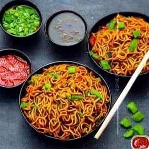 Veg Manchurian hakka noodles