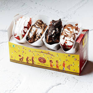 Mini Waffle Box Of 4 - Velvet Choco Treats