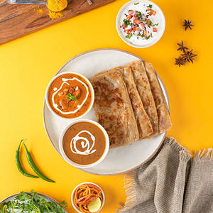 Butter chicken & Dal Makhani Thali for one