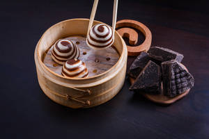 Steamed Chocolate Bao