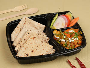 Mix Vegetable & 4 Tawa Roti Mealbox [3 Cp]