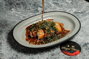 Roast Chicken In Burnt Garlic With Soya Chilli