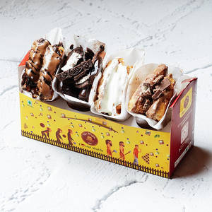 Mini Waffle Box Of 4 - Chocolate Lover's
