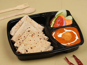 Dum Aloo & 4 Tawa Roti Mealbox [3 Cp]
